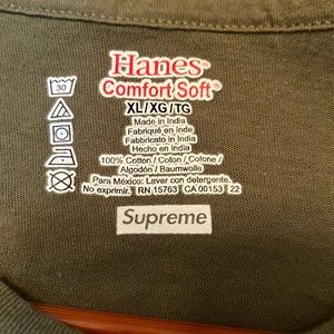 Supreme hanes tee